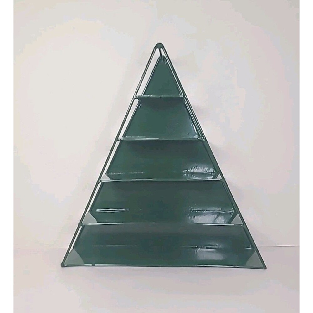 Target Metal Green Christmas Tree Display Shelf 10.5" Tall